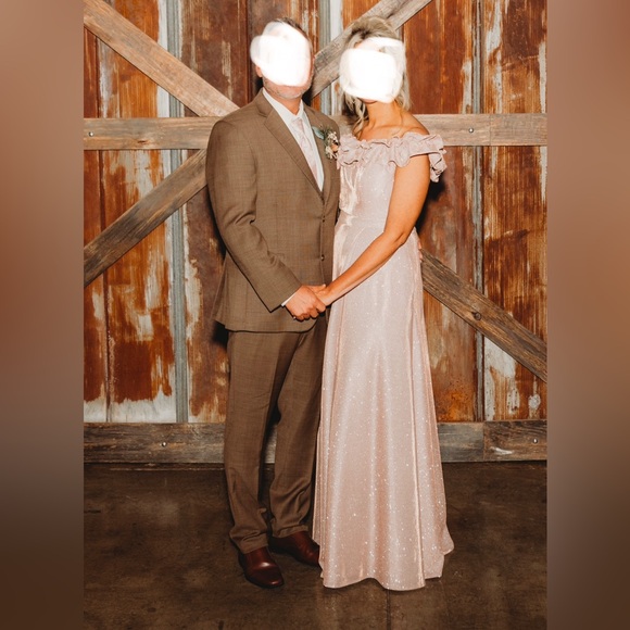 Frank Lyman Design Strapless Sparkling Dress - Perfect Mother of the Bride dress - Picture 2 of 7